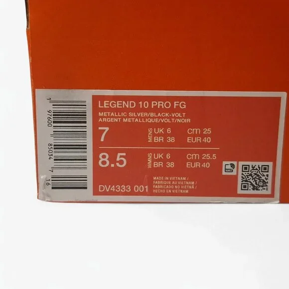 Nike Tiempo Legend 10 PRO FG Soccer Cleats Men's Size 7 DV4333-001 - Picture 8 of 9